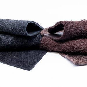 Rauleder Fetzen schwarz / dunkel braun dicke 1,5mm bis 2,3mm