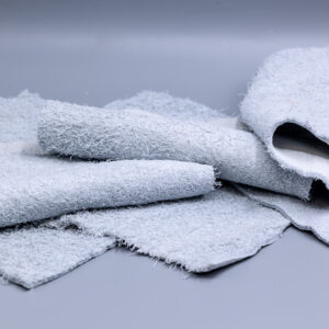 Rauleder Fetzen weiß dicke 1,2mm bis 2,0mm